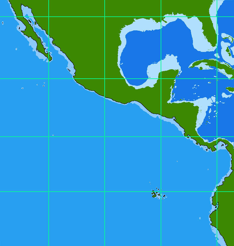 BASE MAP: Mercator projection; NW corner:32.57N, 118.7W; SE corner :10S, 76.9W